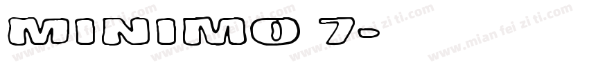 Minimo 7字体转换
